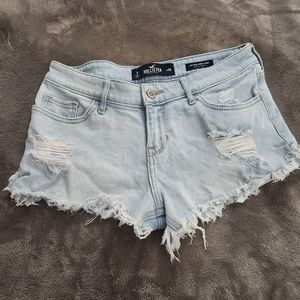 Holister women's Blue Denim shorts size 3 waist 26inch